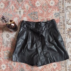Promod Black High Waist Women Shorts